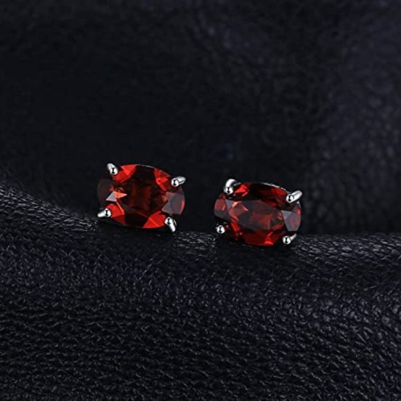 Jewelry - ❤️ 2.05ct Garnet Earrings - 925 Sterling Silver